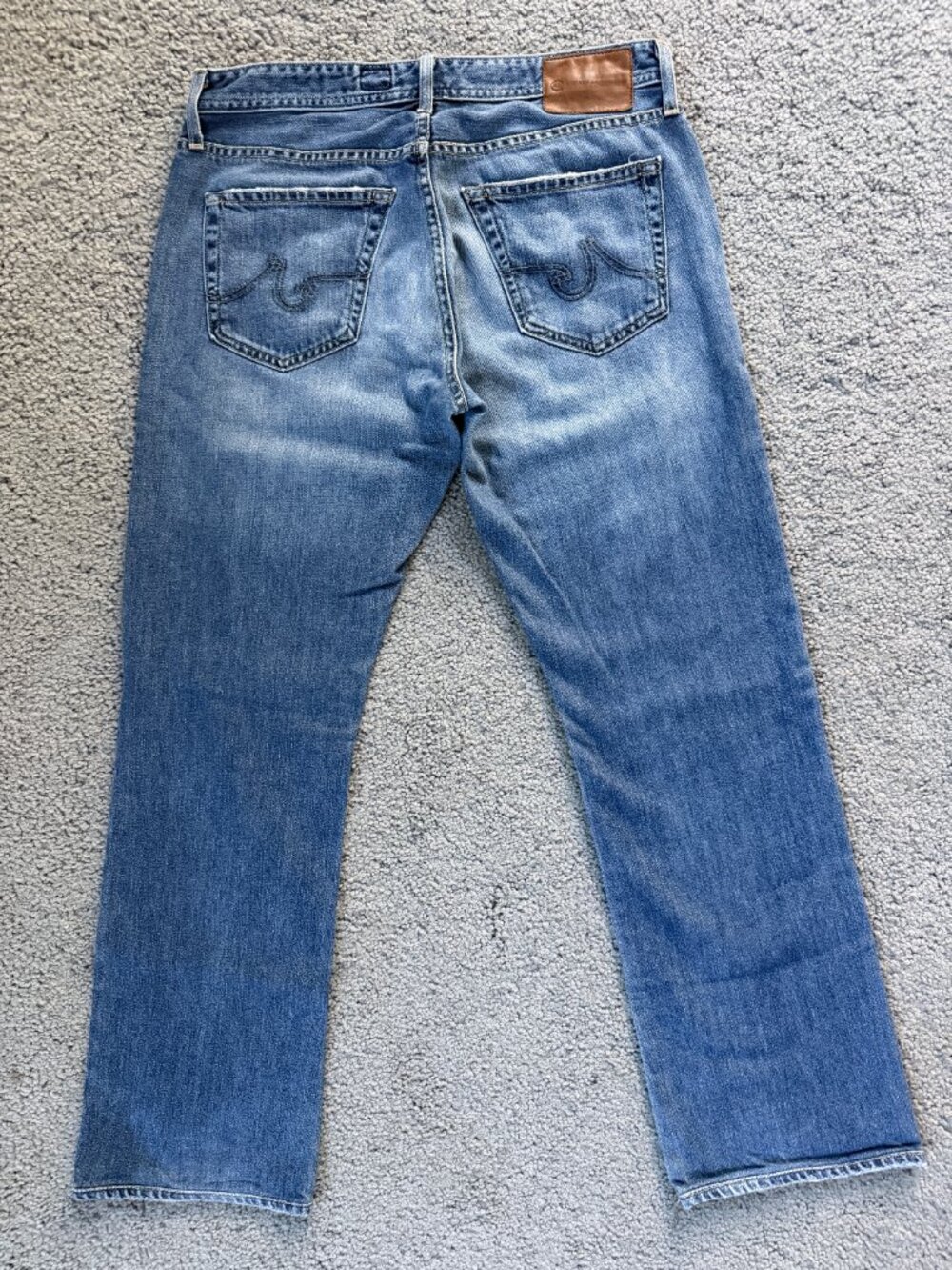 AG Adriano Goldschmied The Protege Straight Jeans 31x32 USA Tae Wash Lyocell EUC - Picture 5 of 13